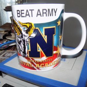 US NAVAL ACADEMY BEAT ARMY COFFEE MUG
